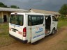 Een van de Turing Foundation bussen voor School on Wheels, Kameroen. Turing Projectbezoek Maart 2012