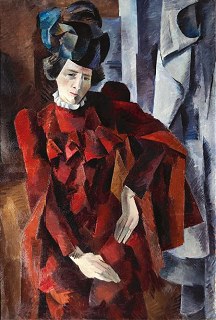 Robert Falk, Vrouw in rode jurk, 1918. Staats Tretjakov Galerie, Moskou.