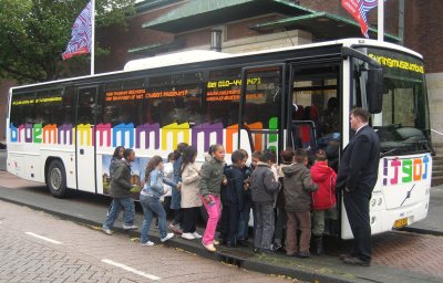 De eerste rit van de Turingmuseumbus, oktober 2008