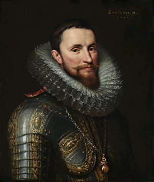 Portrait of Maurice, Prince of Orange (1607), by Michiel Jansz. van Mierevelt (1566-1641)