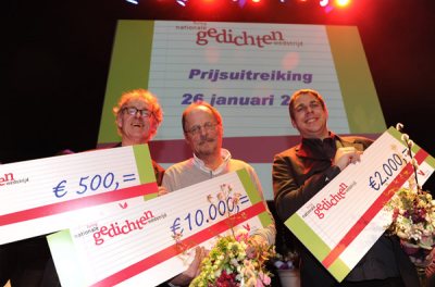 De winnaars: Maarten van Doremalen, Peter Knipmeijer en Henk van Loenen