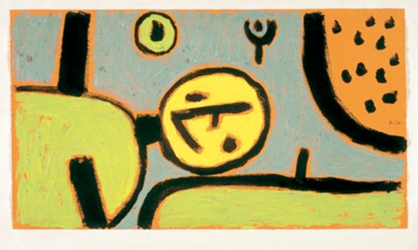 Paul Klee's artwork Clown in Bed